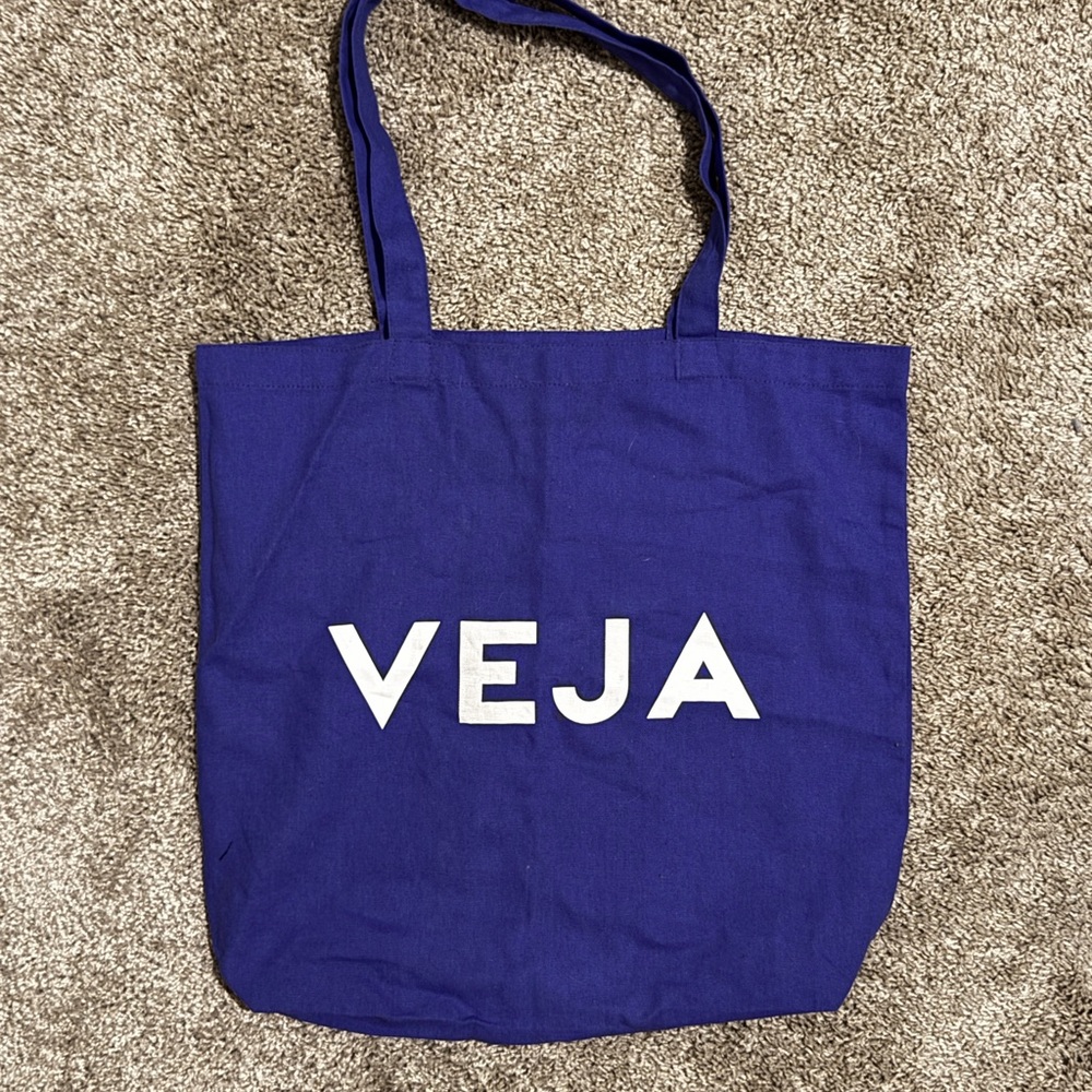 Veja Royal Blue Canvas Tote